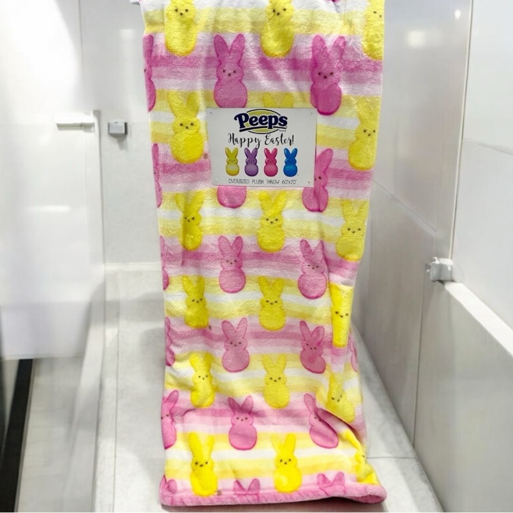 Peeps Pink and Yellow Bunny Blanket 💛💗